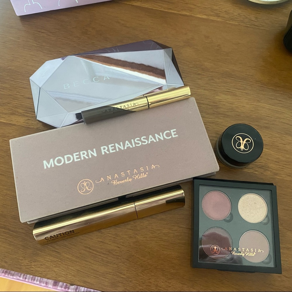 various makeup! ABH, Becca, Hourglass